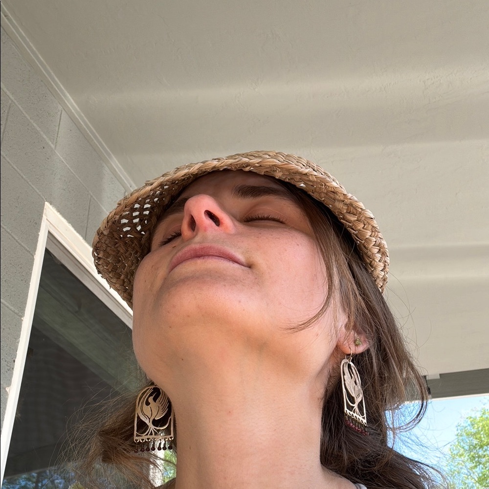 Stylish Tan Straw Hat